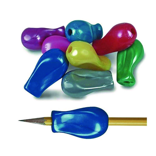 Jumbo Pencil Grip, 1" Long, Assorted Metallic Colors, 72/Carton