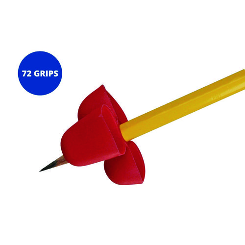 Writing C.L.A.W. Pencil Grip, 1.4" Long, Medium, Assorted Colors, 72/Carton