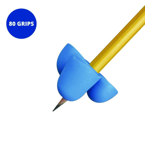 Writing C.L.A.W. Pencil Grip, Large, 1.6" Long, Assorted Colors, 80/Carton