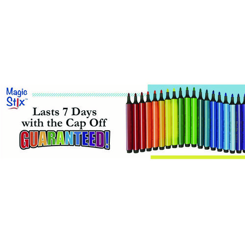 Magic Tri Stix Set, 12 Assorted Colors, 12/Set, 48 Sets/Carton