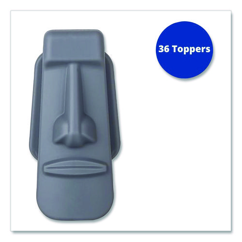 Pencil Topper, Giant Face, Gray, 36/Carton