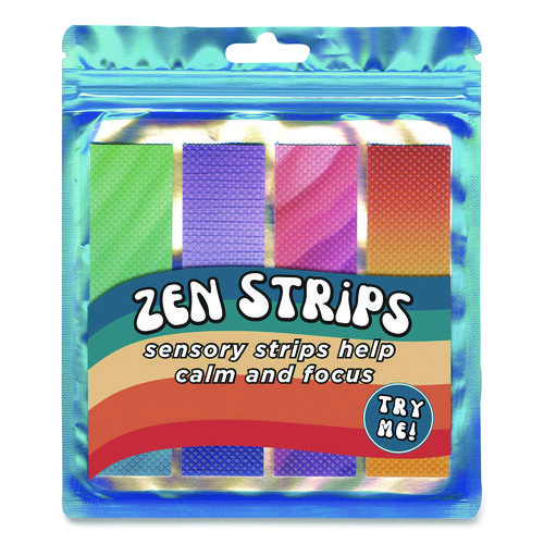 Zen Strips, Bumpy Gradient, Assorted Colors, 4/Set, 36 Sets/Carton