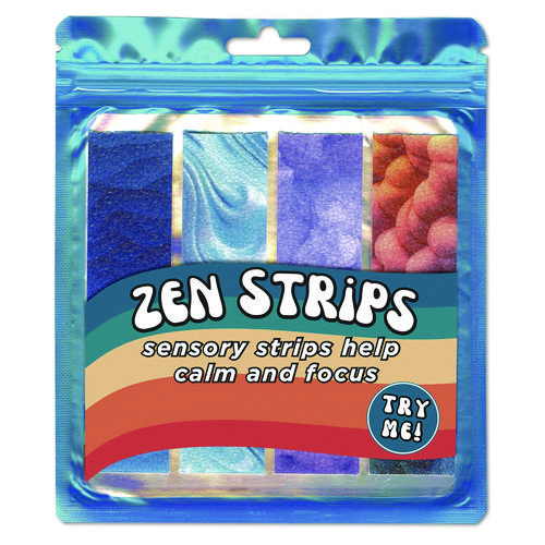 Zen Strips, Sandy Gradient, Assorted Colors, 4/Set, 36 Sets/Carton