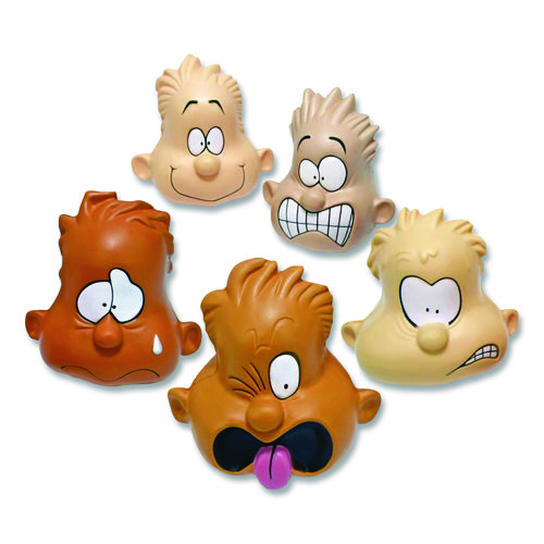 Feeling Heads Expression Set, Assorted Colors, 5/Set, 10 Sets/Carton