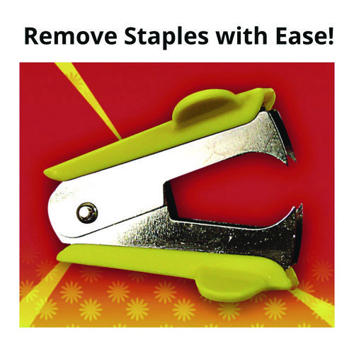 Staple Remover, Yellow, 144/Carton