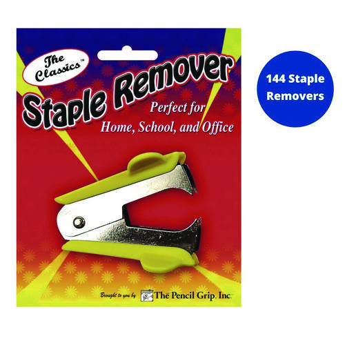 Staple Remover, Yellow, 144/Carton