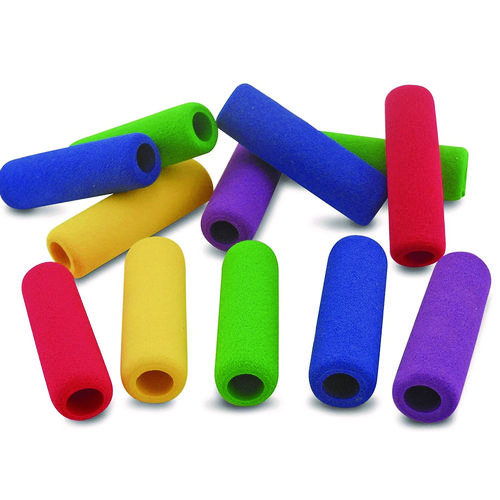 Foam Pencil Grip, 0.5" Long, Assorted Colors, 600/Carton