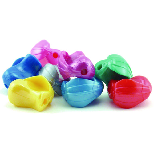 Crossover Grip, 1" Long, Assorted Metallic Colors, 100/Carton