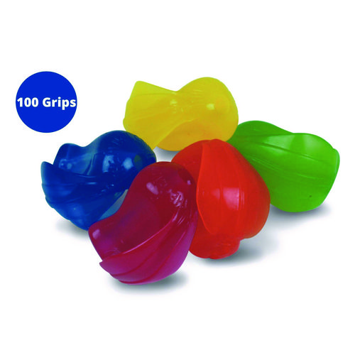 Crossover Grip, 1" Long, Assorted Neon Colors, 100/Carton