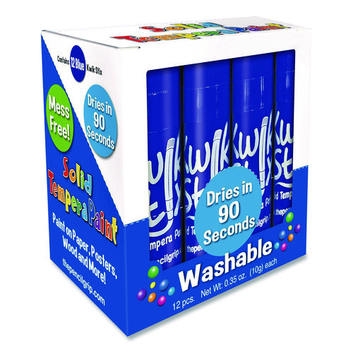 Kwik Stix Single Color Pack, 0.7" x 3.5", Blue, 12/Pack, 12 Packs/Carton