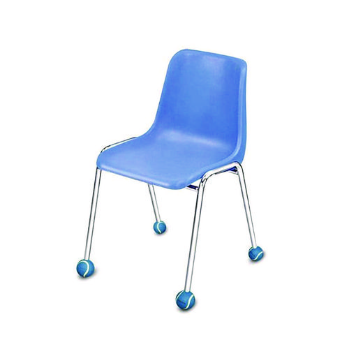 Chair Sox, 2.5", Blue Felt/Rubber, 4/Pack, 36 Packs/Carton