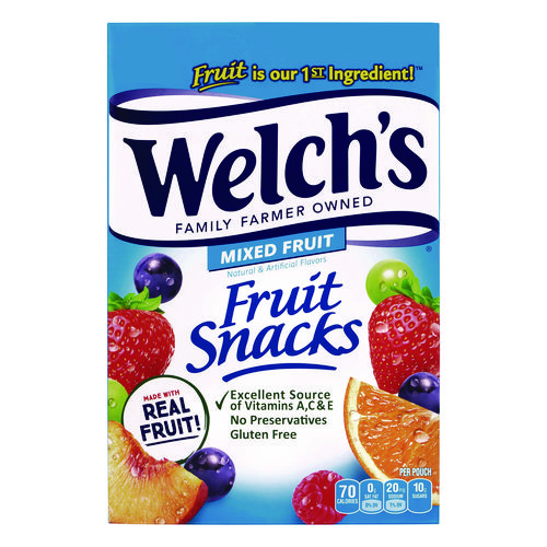 Fruit Snacks, Mixed Fruit, 0.9 oz Pouch, 40/Box