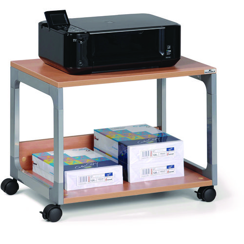 System 48 Multi-Function Trolley, Metal, 2 Shelves, 23.6 x 18.7 x 17, Beech