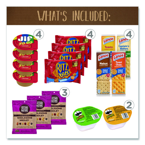 On The Go Snack Box, 27 Assorted Snacks/Box