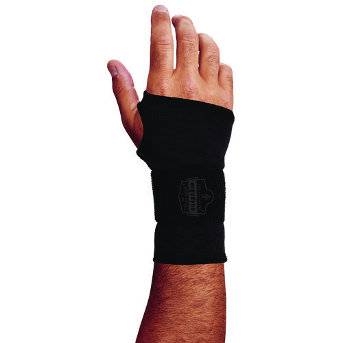 ProFlex 680 Wrist Support Sleeve - Single Strap, Small, Fits Left Hand/Right Hand, Black