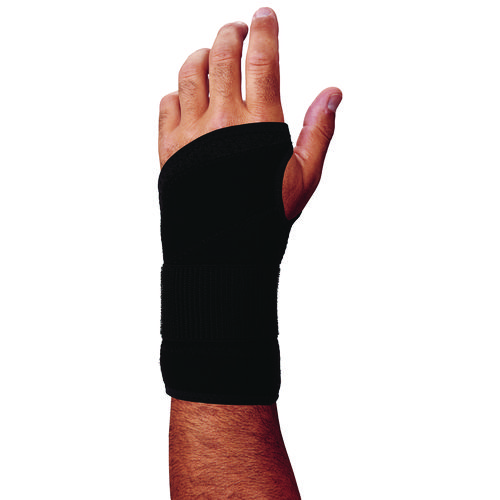 ProFlex 4005 Wrist Brace Support with Single Strap, Small, Fits Left Hand, Black