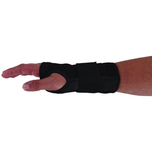 ProFlex 4005 Wrist Brace Support with Single Strap, Small, Fits Left Hand, Black