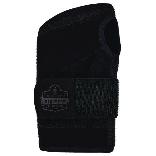 ProFlex 4005 Wrist Brace Support with Single Strap, Small, Fits Left Hand, Black