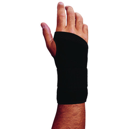 ProFlex 4005 Wrist Brace Support with Single Strap, Small, Fits Right Hand, Black