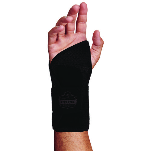 ProFlex 4005 Wrist Brace Support with Single Strap, Small, Fits Right Hand, Black