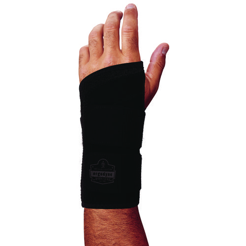 ProFlex 4015 Wrist Brace Support with Double Strap, Small, Fits Left Hand, Black