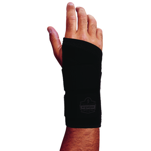 ProFlex 4015 Wrist Brace Support with Double Strap, Small, Fits Right Hand, Black