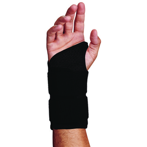 ProFlex 4015 Wrist Brace Support with Double Strap, Small, Fits Right Hand, Black