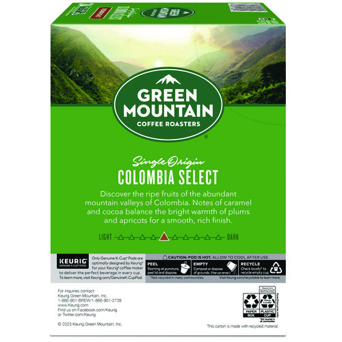 Colombian Fair Trade Select Coffee K-Cups, 96/Carton