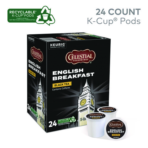 Image of Celestial Seasonings® English Breakfast Black Tea K-Cups, 96/Carton