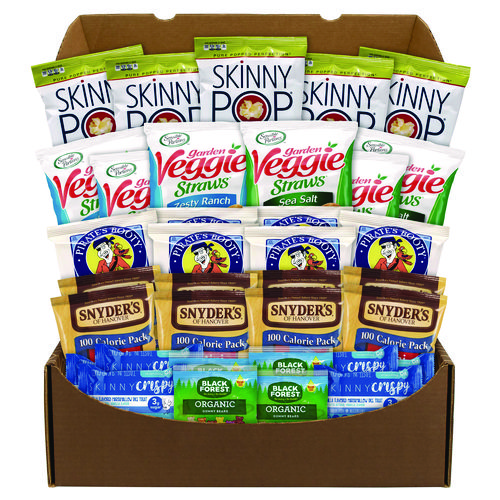 Healthy Snack Box, 37 Assorted Snacks/Box