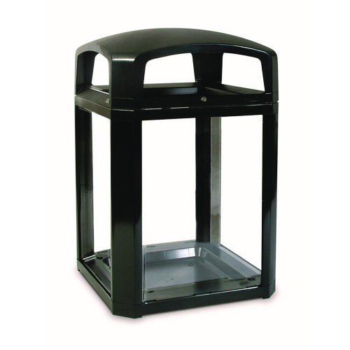 Landmark Series Classic Dome Top Container, Resin, Black