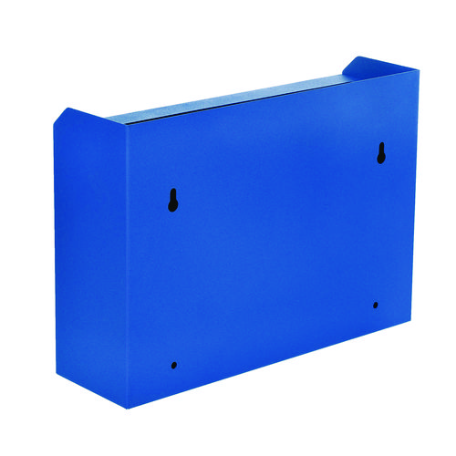 Medium Size Steel Multi-Purpose Secure Drop Box, 9.8 x 3.4 x 7.5, Blue