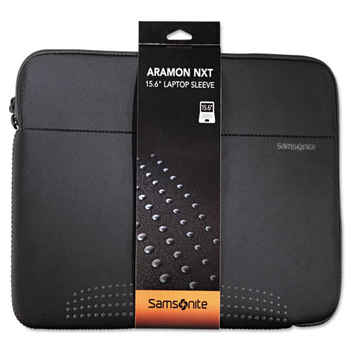 Image of Samsonite® Aramon Laptop Sleeve, Fits Devices Up To 15.6", Neoprene, 15.75 X 1 X 10.5, Black