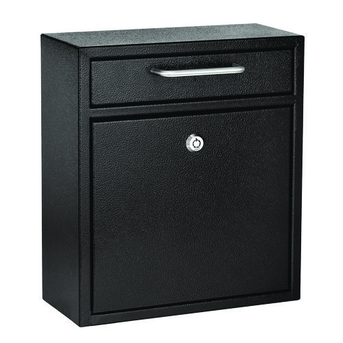 Medium Ultimate Wall Mounted Mail Box, 10.4 x 4.5 x 12, Black