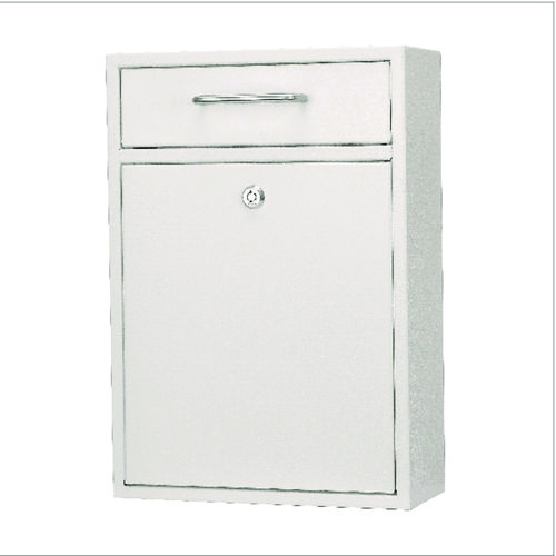 Large Ultimate Secure Drop Box Wall Mounted Mail Box, 11.2 x 4.7 x 16.2, White