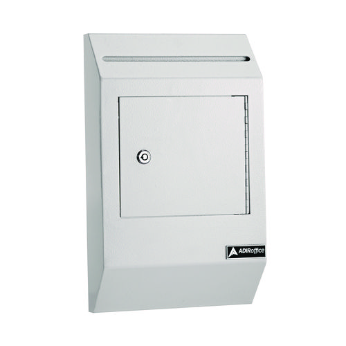 Heavy-Duty Weatherproof Secured Secure Drop Box, 10 x 4 x 16.3, White