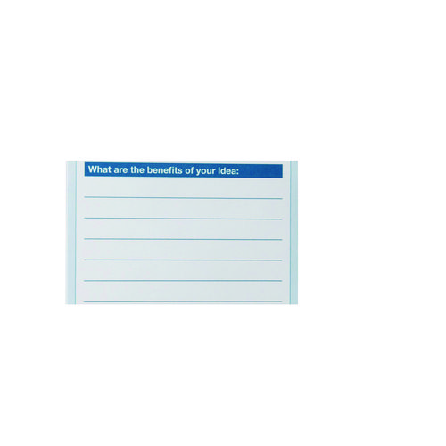 Suggestion Cards, 8.5 x 4, White, 50/Pack