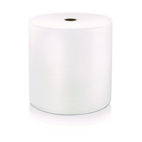 Hard Wound Roll Towel, 1-Ply, 7" x 1,200 ft, White, 6 Rolls/Carton