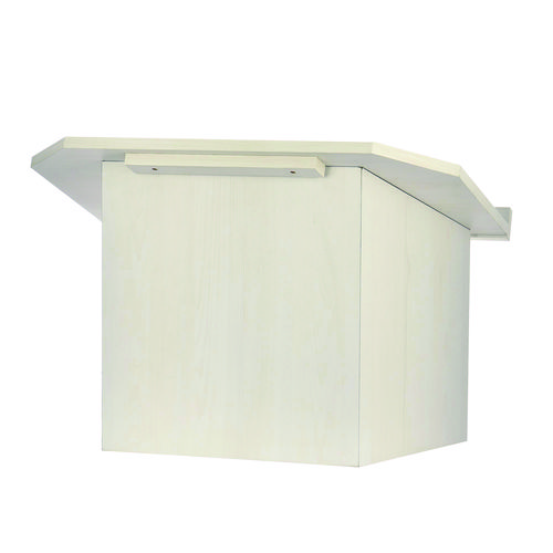 Foldable Tabletop Podium Lectern Speaker Stand, 27 x 16 x 19, White