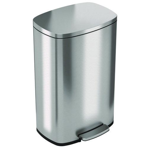 Step Trash Can,Foot Pedal & Press Open 5230-Dark Gray-2Pack