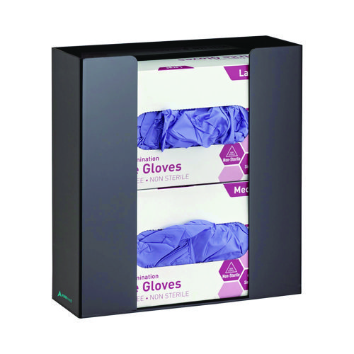 Acrylic Glove Dispenser, Double Box Capacity, 10.2 x 3.5 x 10.8, Black