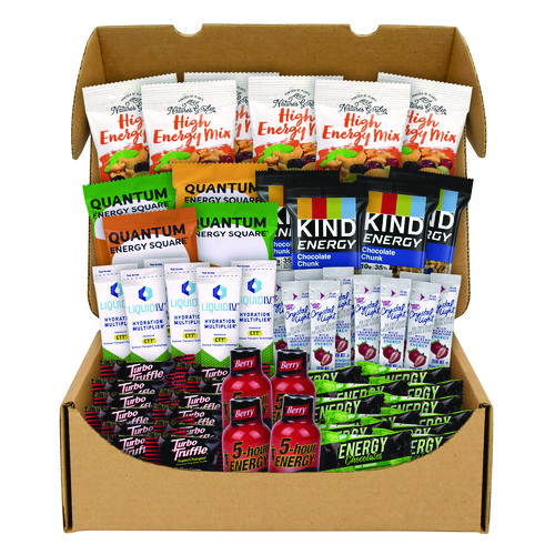 Energy Snack Box, 60 Assorted Snacks/Box