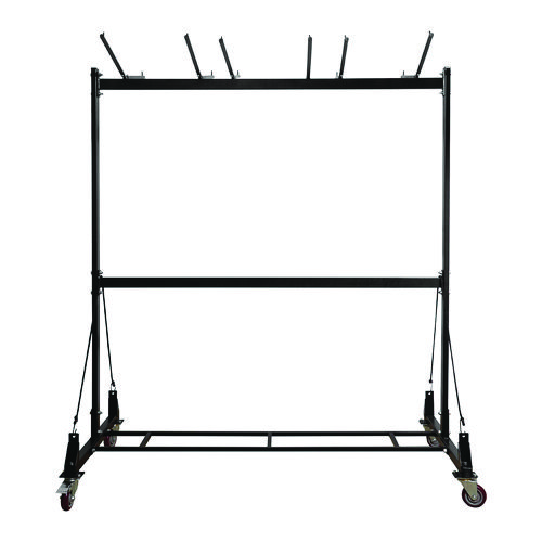 Folding Chair and Table Combo Cart, Metal, 600 lb Capacity, 33.7 x 65 x 67, Black