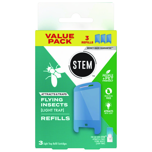 STEM Light Trap Refills, 3 Refills/Pack, 8 Packs/Carton