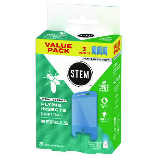 STEM Light Trap Refills, 3 Refills/Pack, 8 Packs/Carton