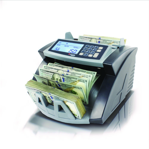 5520UV/MG Cash Counter, 1,300 Bills/min, 9.7 x 11.5 x 7.5, Gray