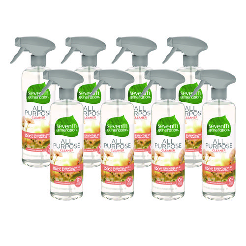 Natural All-Purpose Cleaner, Morning Meadow, 23 oz Trigger Spray Bottle, 8/Carton