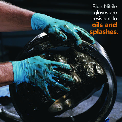 G10 Blue Nitrile Gloves, Large, Blue, 100/Box