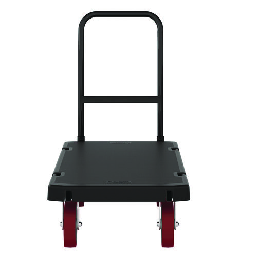 Resin Platform Truck, 1,600 lb Capacity, 24.25 x 52.25 x 41, Black