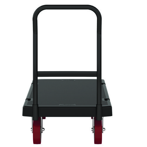 Resin Platform Truck, 1,600 lb Capacity, 24.25 x 52.25 x 41, Black